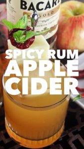 spicy rum apple cider