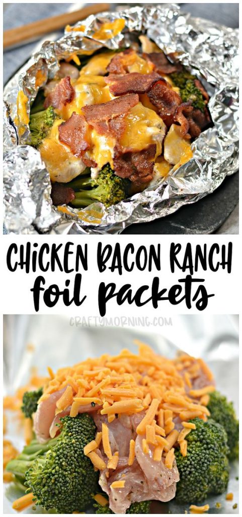 chicken bacon ranch foil packets