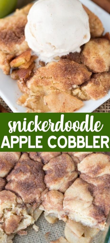 snickerdoodle apple cobbler