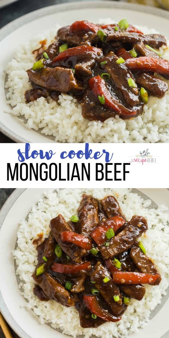 slow cooker mongolian beef