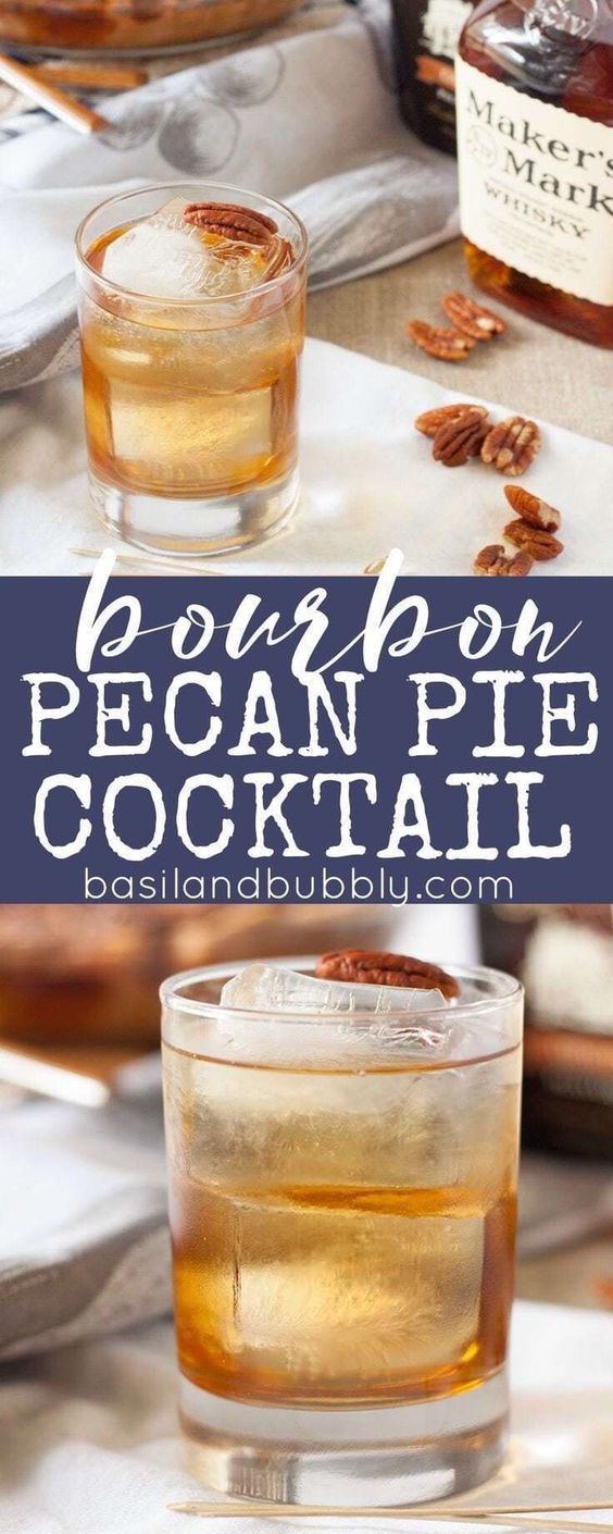 bourbon pecan pie cocktail