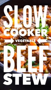 slow cooker vegetable beef soup