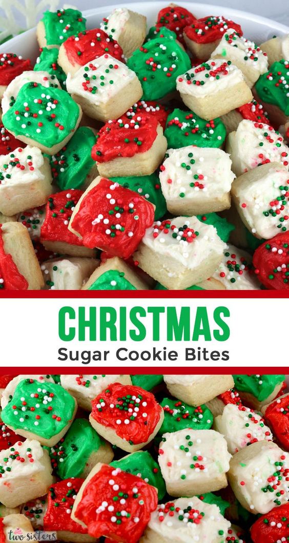christmas sugar cookie bites