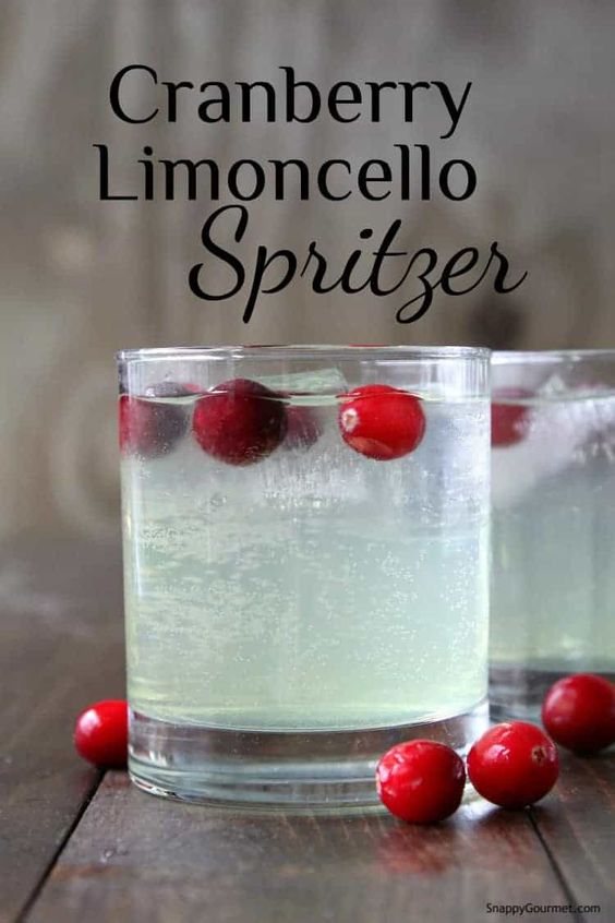 cranberry limoncello spritzer
