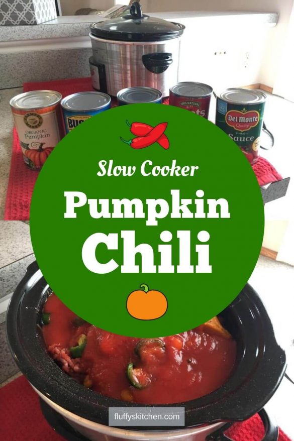 Slow Cooker Pumpkin Chili