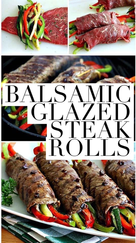balsamic glazed steak rolls