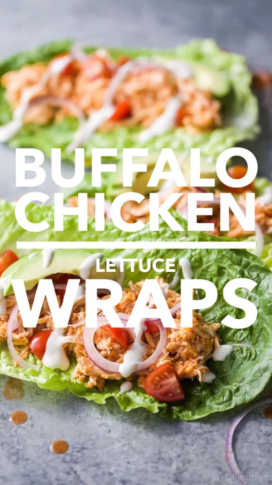 buffalo chicken lettuce wraps