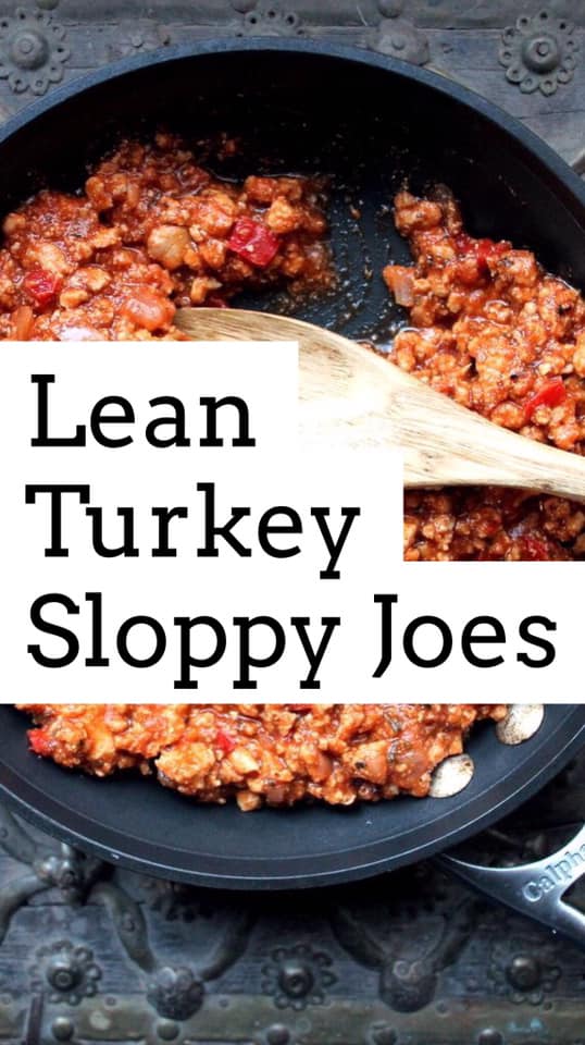 lean turkey sloppy joes