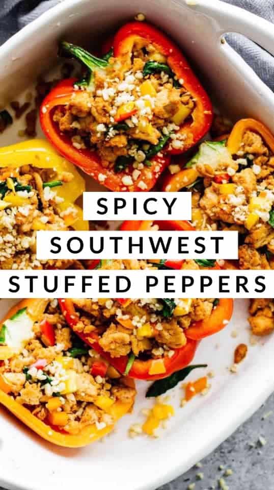 spicy southwest stuffed peppers