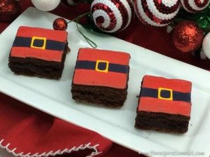 santa belt brownies