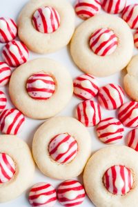 candy cane kiss cookies