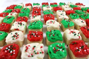 Christmas sugar Cookie Bites