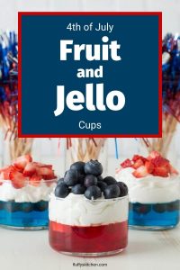 4th of july fruit and jello cups