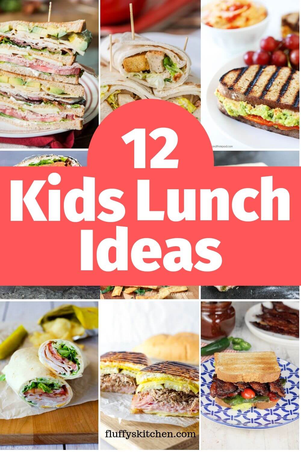 12 Kids Lunch Ideas - Fluffy's Kitchen