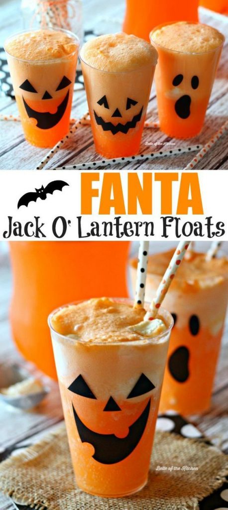 fanta jack o'lantern floats