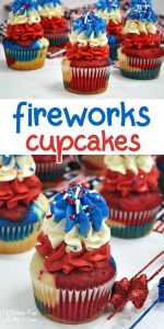 fireworks cupcakes