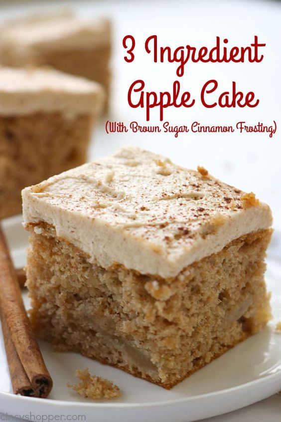 3 ingredient apple cake