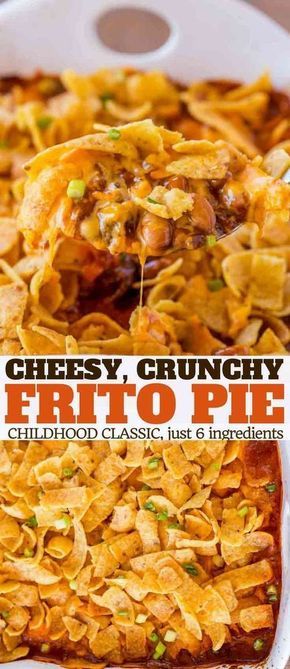 Cheesy crunchy frito pie