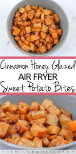 Cinnamon Honey Glazed Air Fryer Sweet Potato Bites