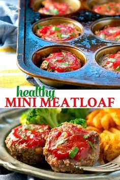 Healthy mini meatloaf