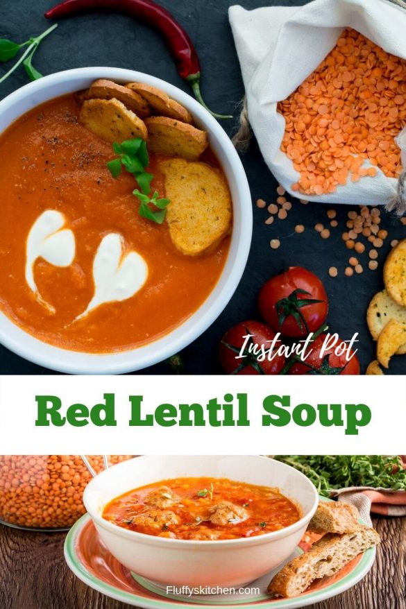 Instant Pot Red Lentil Soup