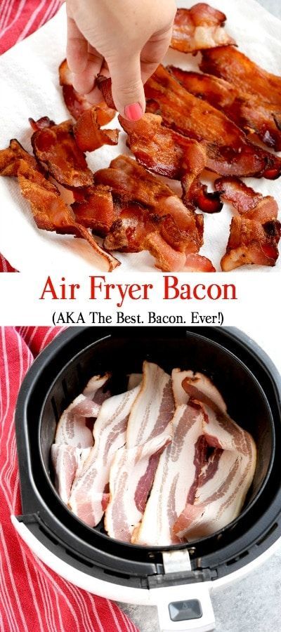 air fryer bacon