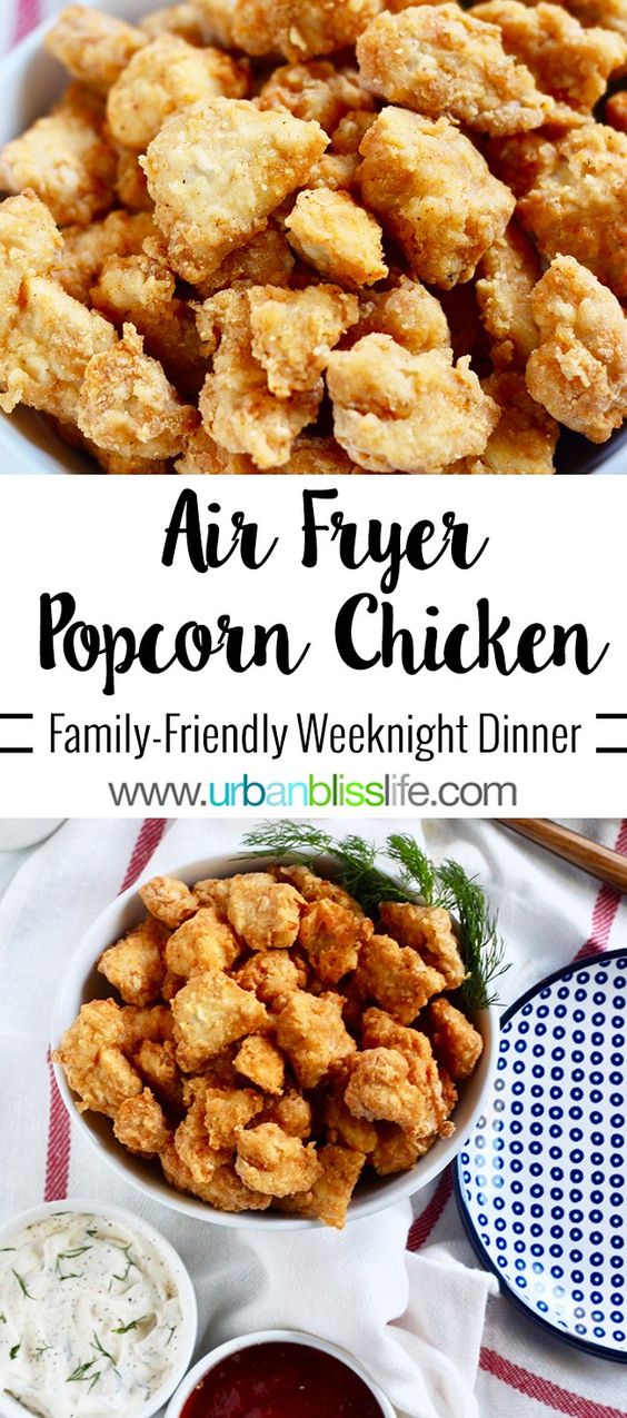 air fryer popcorn chicken