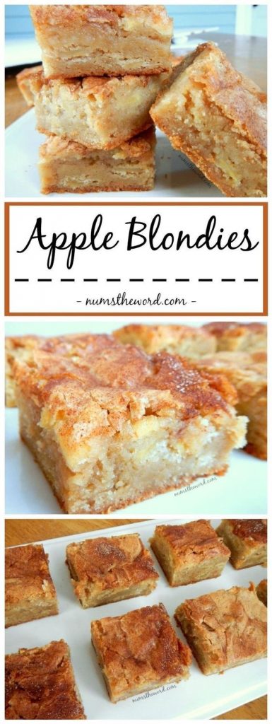 apple blondies