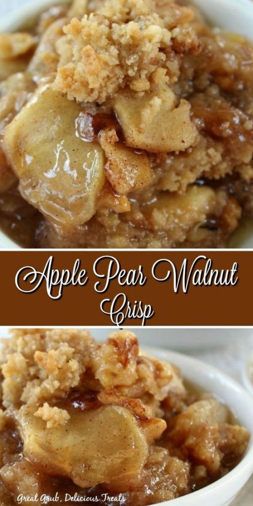 apple pear walnut crisp