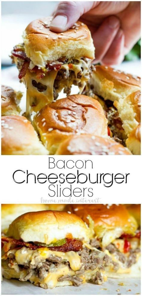 bacon cheeseburger sliders