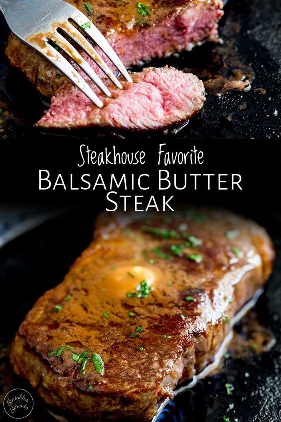 balsamic butter steak