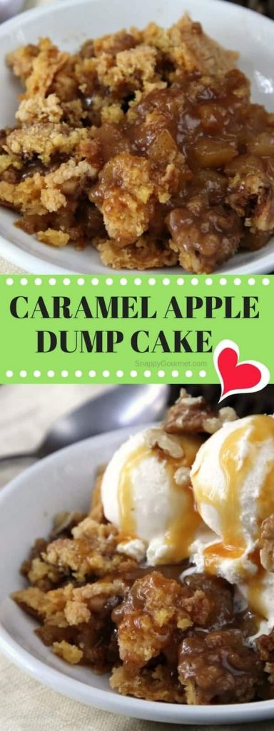 caramel apple dump cake