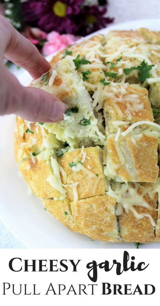 cheesy garlic pull apart bread