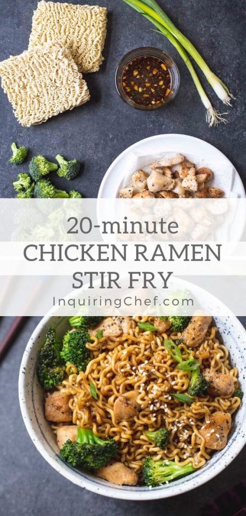 chicken ramen stir fry