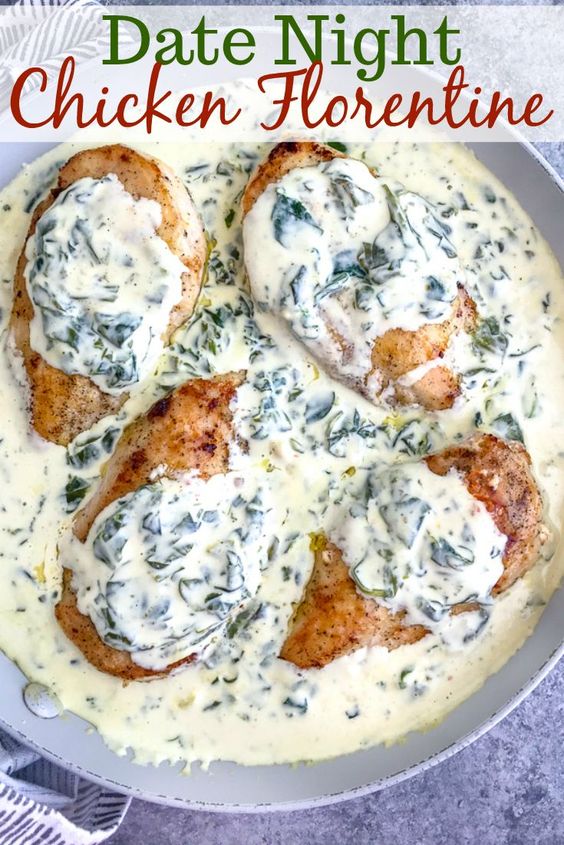 date night chicken florentine