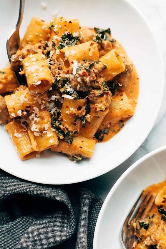 date night rigatoni