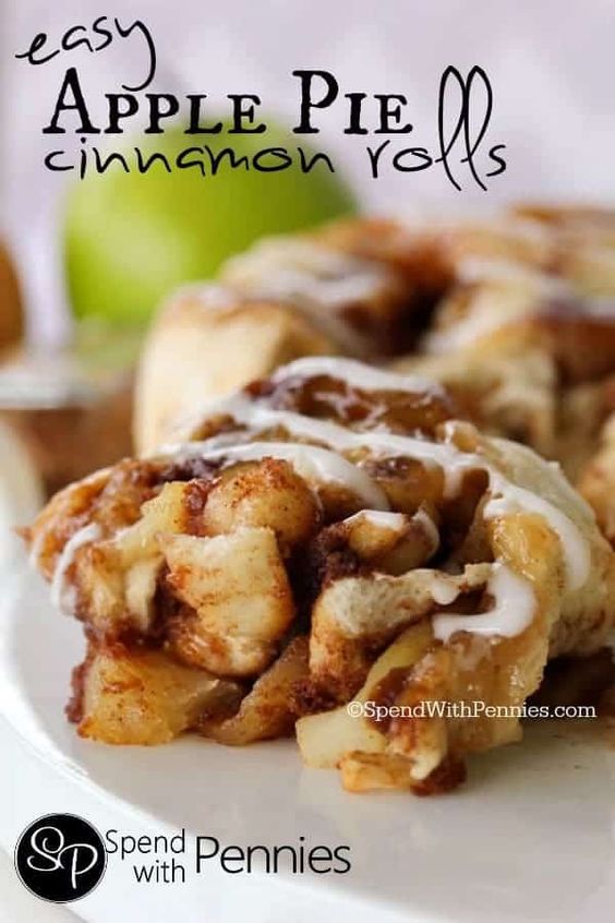 easy apple pie cinnamon rolls