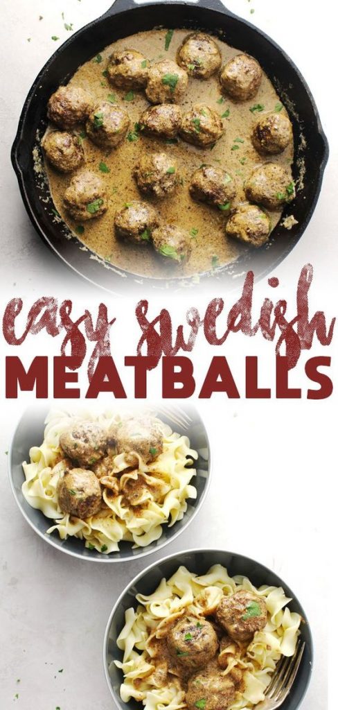 easy swedish meatballs