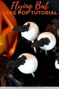 flying bat cake pop