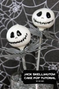 jack skellington cake pop