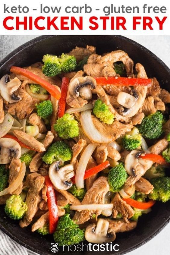 keto chicken stir fry