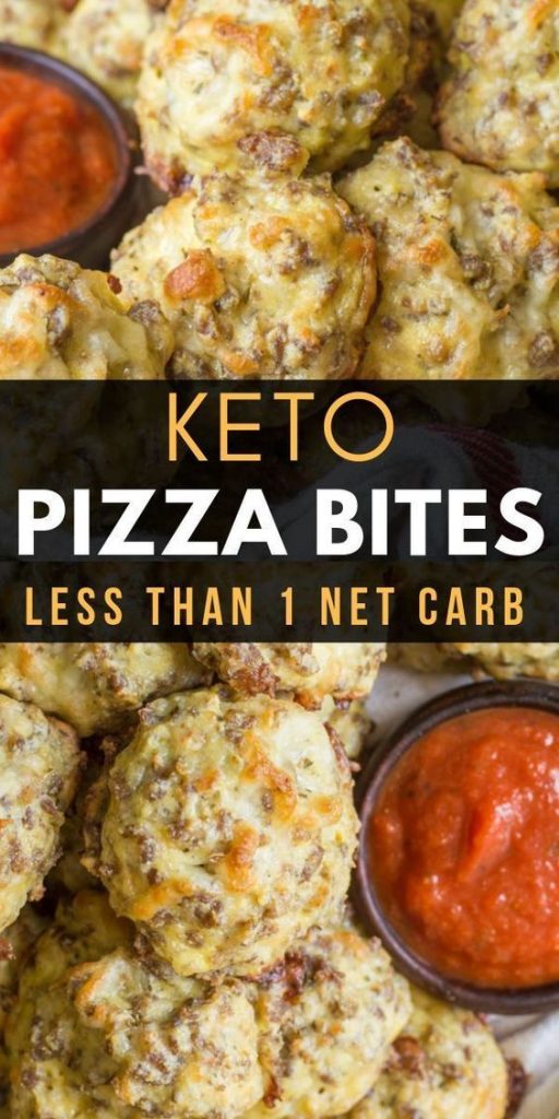 keto pizza bites