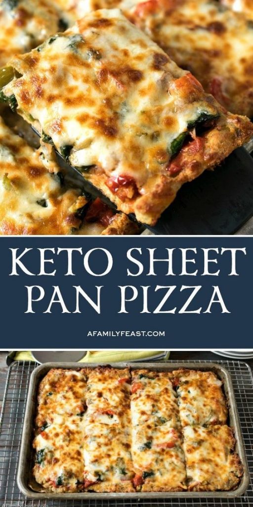 keto sheet pan pizza