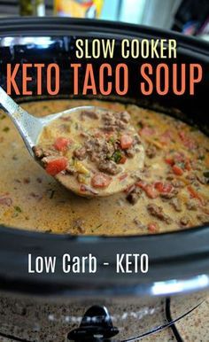 keto slow cooker taco soup