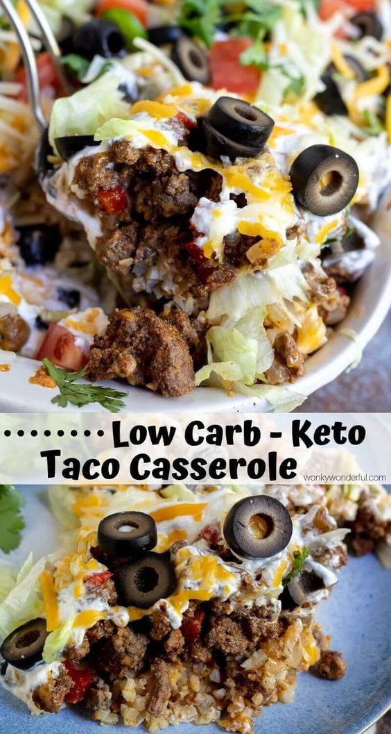 keto taco casserole