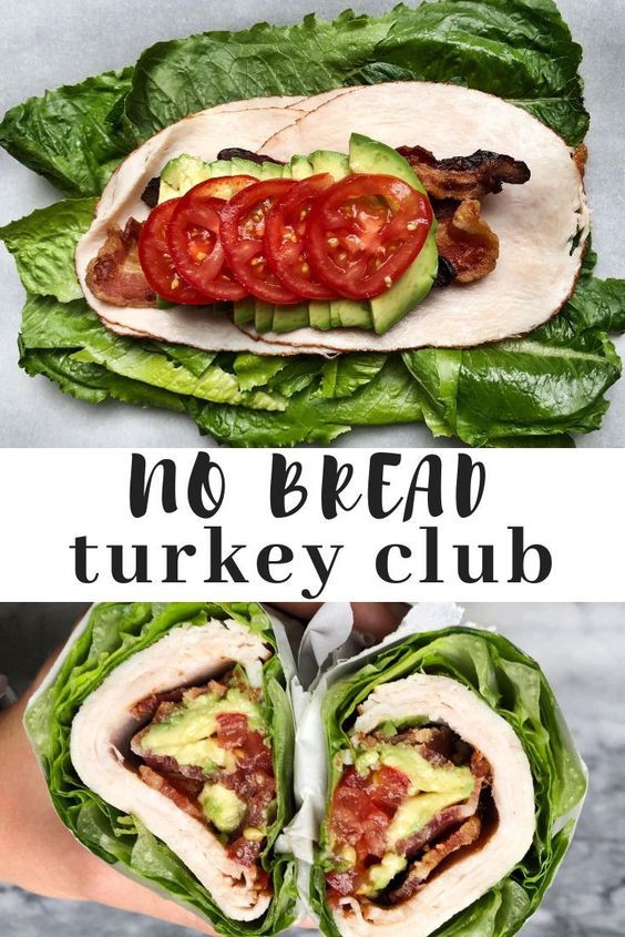 no bread turkey club