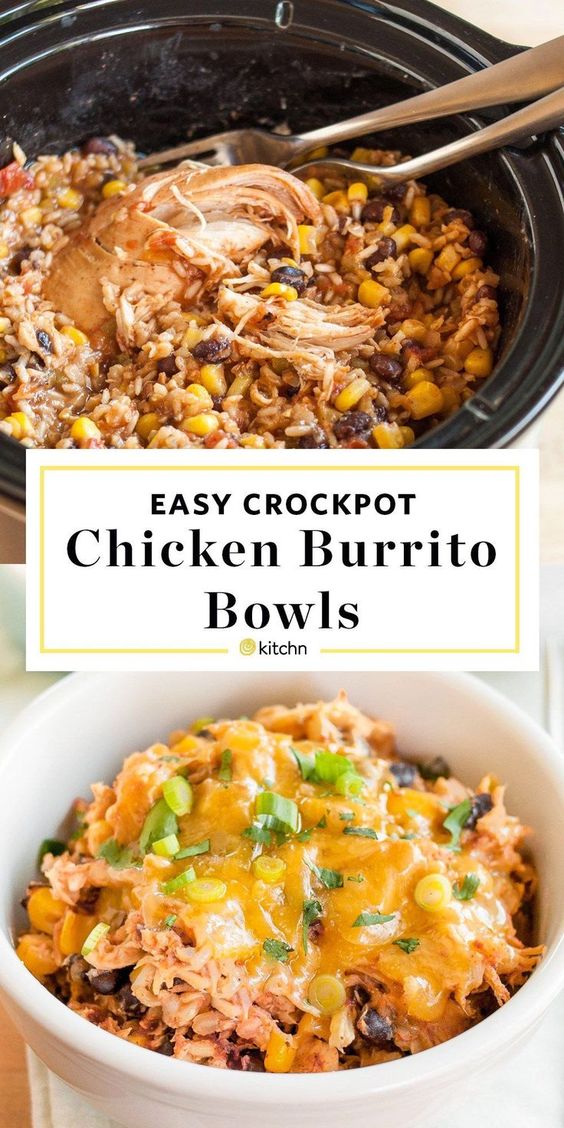 chicken burrito bowls