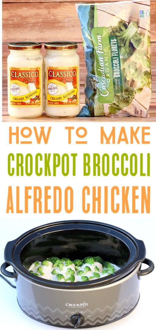 crock pot broccoli alfredo chicken