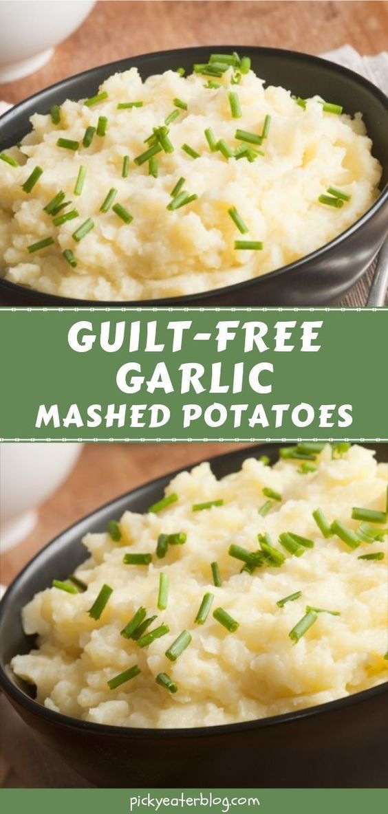 guilt free garlic mashed potatoes