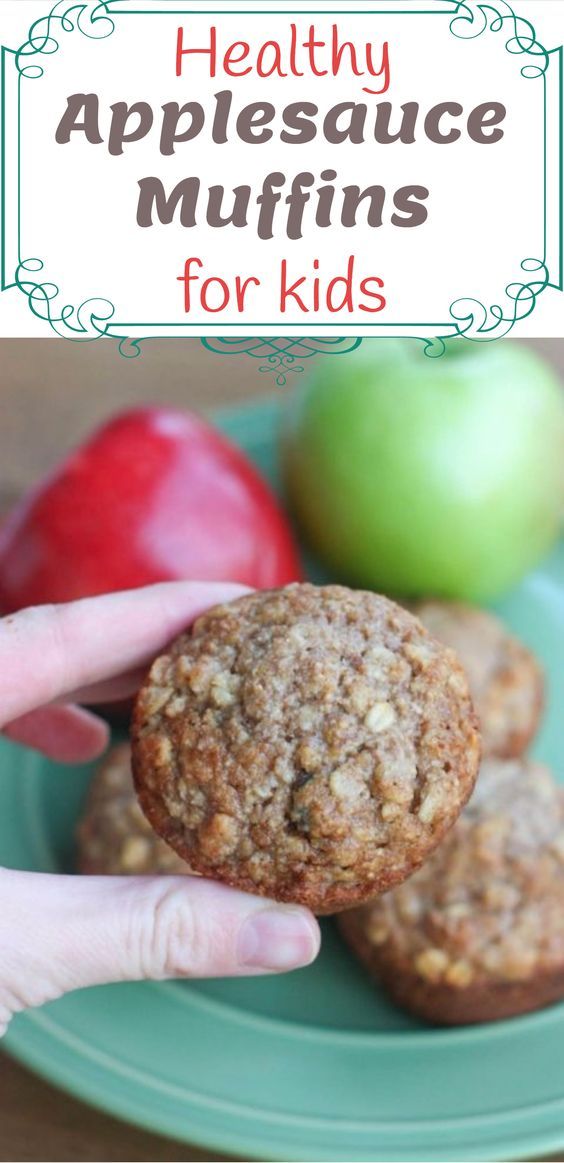 healthy applesauce muffins for kids